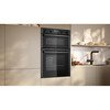 Neff U2ACH7AG7B N50 Built-In Electric Double Oven, Graphite Grey with Pyrolytic Cleaning, A Rated