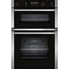 Neff U2ACH7AN7B N50 Built-In Electric Double Oven with Pyrolytic Cleaning, Stainless Steel, A Rated