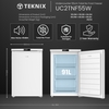 Teknix UC2TNF55FW Frost Free Under Counter Freezer, White, D Rated