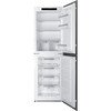 Smeg UKC8174NE No Frost Integrated Fridge Freezer, Sliding Hinge, 50/50, E Rated