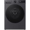 LG W4X5016TBB Series 5 AI Direct Drive&trade; Washer Dryer, 11kg/6kg, 1400 Spin, Black, D Rated