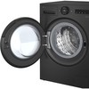 LG W4X7016TBB Washer Dryer, 11kg/6kg, 1400 Spin, Black, D Rated