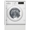 Neff W544BX2GB Integrated Washing Machine, 8kg, 1400 Spin, White, C Rated