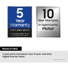 Samsung WD10HG6U34BEU1 Washer Dryer, 10kg/6kg, 1400 Spin, White, D Rated