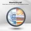 Hisense WD3S8043BW3 Washer Dryer, 8kg/5kg, 1400 Spin, White, D Rated