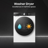 Hisense WD5S1045BW 5S Series Washer Dryer, 10kg/6kg, 1400 Spin, White, A Rated