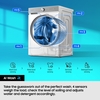 Samsung WD90DG5B15BBEU Washer Dryer, 9kg/6kg, 1400 Spin, Black, D Rated