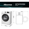 Hisense WF1Q7021BW Washing Machine, 7kg, 1200 Spin, White, A Rated
