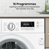 Hisense WF3M841BWI Integrated Washing Machine, 8kg, 1400 Spin, White, A Rated