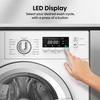 Hisense WF3M841BWI Integrated Washing Machine, 8kg, 1400 Spin, White, A Rated