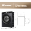 Hisense WF3S1243BB3 Washing Machine, 12kg, 1400 Spin, Black, A Rated