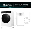 Hisense WF5I9043BWFS Washing Machine, 9kg, 1300 Spin, White, A Rated