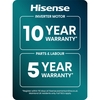 Hisense WF5S1045BW 5S Series Washing Machine, 10.5kg, 1400 Spin, White, A Rated
