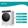 Hisense WF5S1245BW 5S Series Washing Machine, 12kg, 1400 Spin, White, A Rated
