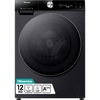 Hisense WF7S1247BB Washing Machine, 12kg, 1400 Spin, Black, A Rated