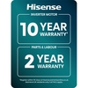 Hisense WF7S1247BB Washing Machine, 12kg, 1400 Spin, Black, A Rated