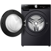 Hisense WF7S1247BB Washing Machine, 12kg, 1400 Spin, Black, A Rated