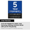 Samsung WF90H09C4ST1 Washing Machine, 9kg, 1400 Spin, Grey, A Rated
