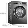 Bosch WGG244ZCGB Series 6 Washing Machine, 9kg, 1400 Spin, Grey, A Rated