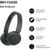 Sony WHCH530B.CE7 Headphones, Black