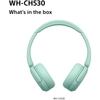 Sony WHCH530G.CE7 Headphones, Green