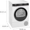 Siemens WQ45G203GB iQ500 Heat Pump Tumble Dryer, 9kg, White, A+++ Rated