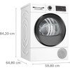 Bosch WQG24502GB Series 6 Heat Pump Tumble Dryer, 9kg, White, A+++ Rated