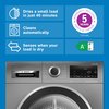 Bosch WQG245R2GB Series 6 Heat Pump Tumble Dryer, 9kg, Grey, A+++ Rated