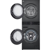 LG WT1210BBTN1 Washer Dryer, 12kg/10kg, 1400 Spin, Black, A Rated
