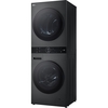 LG WT1210BBTN1 Washer Dryer, 12kg/10kg, 1400 Spin, Black, A Rated