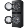LG WT1210BBTN1 Washer Dryer, 12kg/10kg, 1400 Spin, Black, A Rated