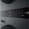 LG WT1210BBTN1 Washer Dryer, 12kg/10kg, 1400 Spin, Black, A Rated