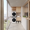 LG WT1210WWF Washer Dryer, 12kg/10kg, 1400 Spin, White, A Rated