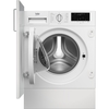 Beko WTIK72121 Integrated Washing Machine, 7kg, 1200 Spin, White, A Rated
