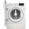 Beko WTIK741511 Integrated Washing Machine, 7kg, 1400 Spin, White, A Rated