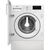 Beko WTIK84122 Integrated Washing Machine, 8kg, 1400 Spin, White, A Rated
