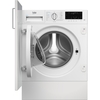 Beko WTIK94121F Integrated Washing Machine, 9kg, 1400 Spin, White, A Rated