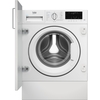 Beko WTIK94121F Integrated Washing Machine, 9kg, 1400 Spin, White, A Rated