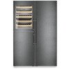 Liebherr XRCbs5295 American Fridge Freezer, Black, D Rated, Plumbed