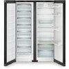 Liebherr XRFbd 5220 Plus American Fridge Freezer,  Non-Plumbed, Black, D Rated
