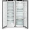 Liebherr XRFsf 5220 Plus American Fridge Freezer,  Non-Plumbed, Silver, D Rated