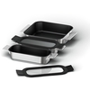 Neff Z9403FF0 3 Piece Flex Pan Set, Silver