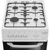 Zenith ZE501W Gas Cooker with Single Oven, White