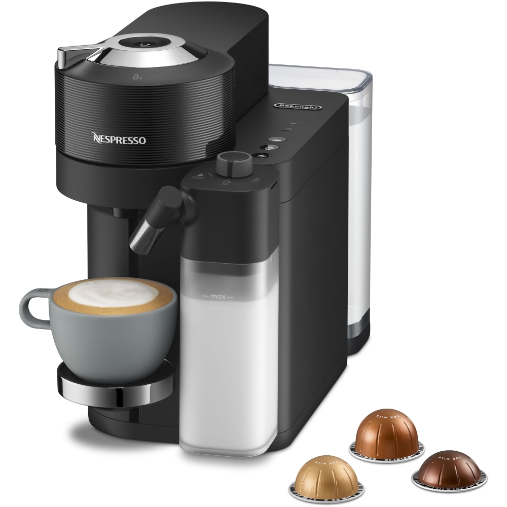 Nespresso by DeLonghi ENV300.B Vertuo Lattissima Coffee Machine, Black