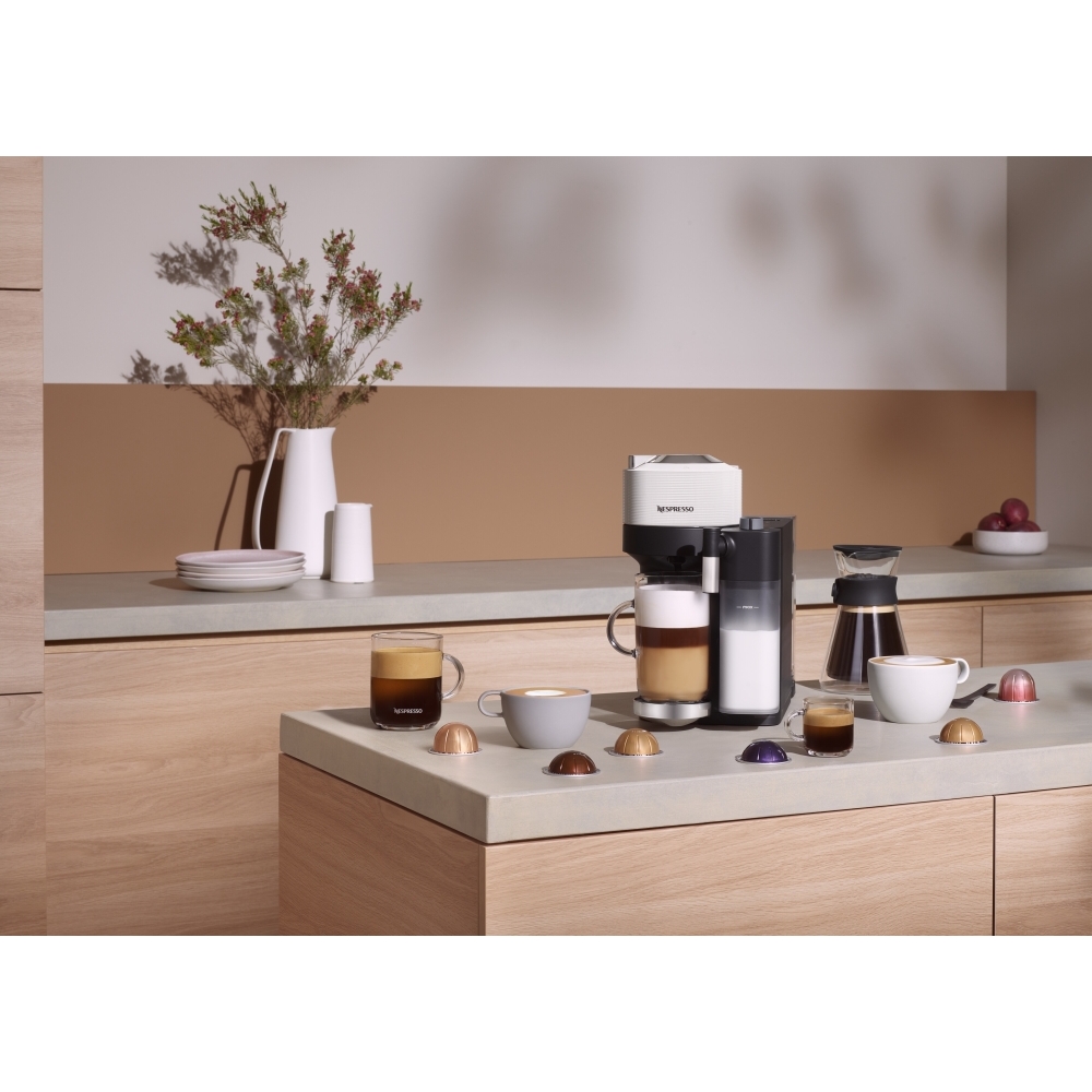 Nespresso by DeLonghi ENV300.W Vertuo Lattissima Coffee Machine, White