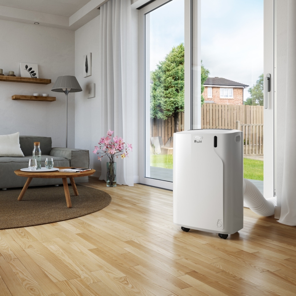 DeLonghi PAC EM82K Portable Air Conditioner,  Vented, White
