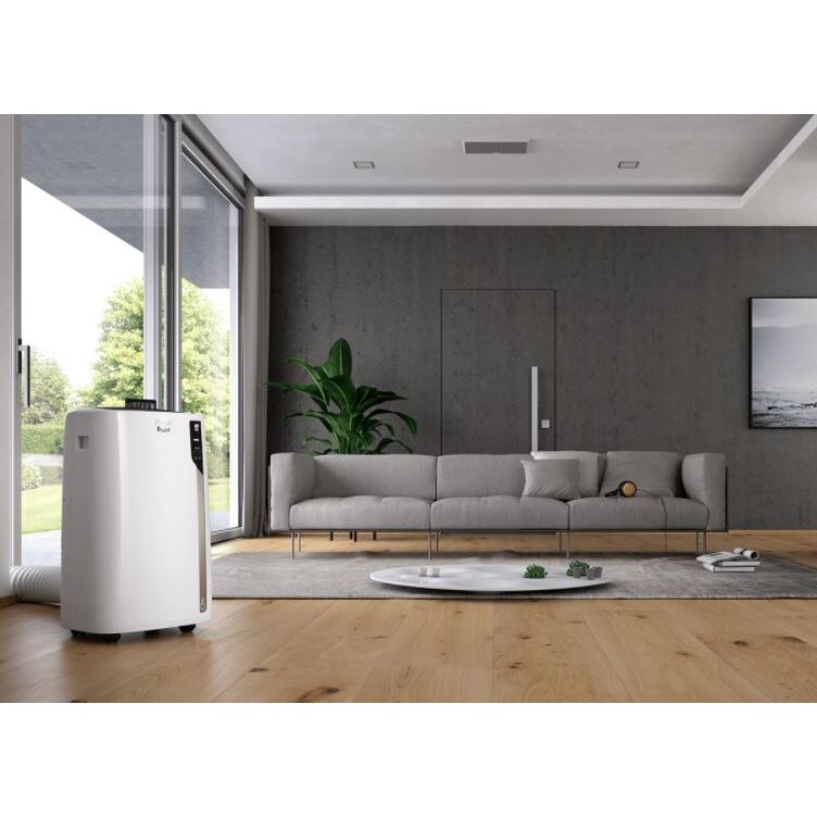 DeLonghi Pinguino PAC EL98 ECO Real Feel Air Conditioner - 10700 BTUs, White, A Rated