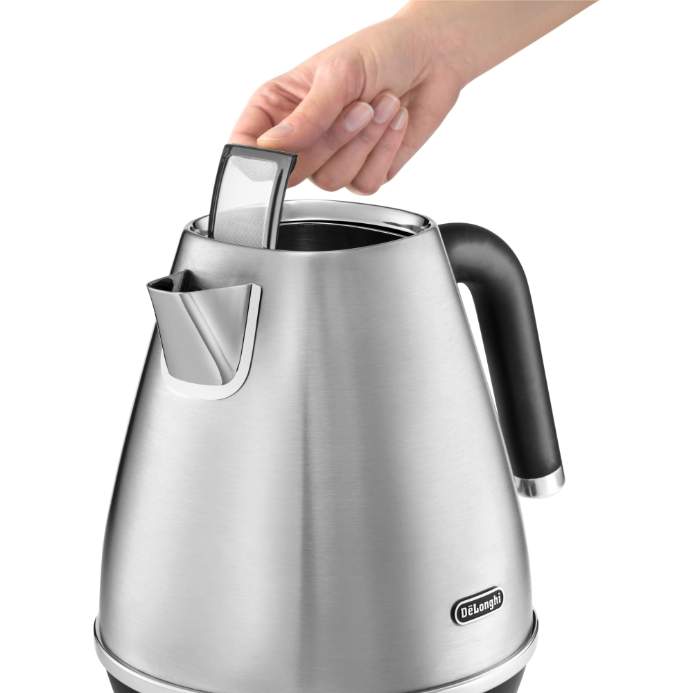 DeLonghi KBI3001.M Distinta X Silver Stainless Steel Kettle (0210110154