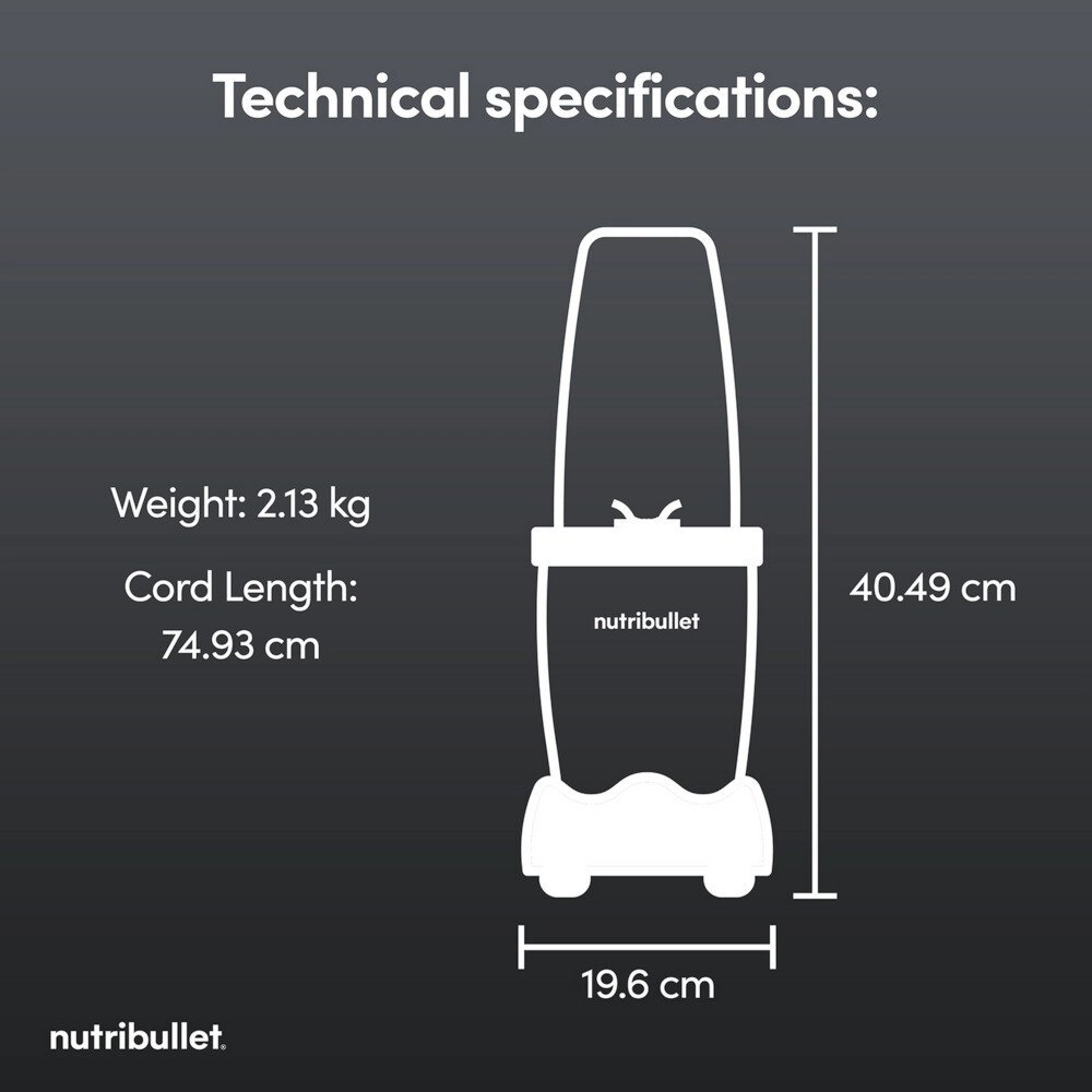 Nutribullet NB-201 McLaren Mastercard F1 Team 900 Series 6-Piece Magic Bullet Blender