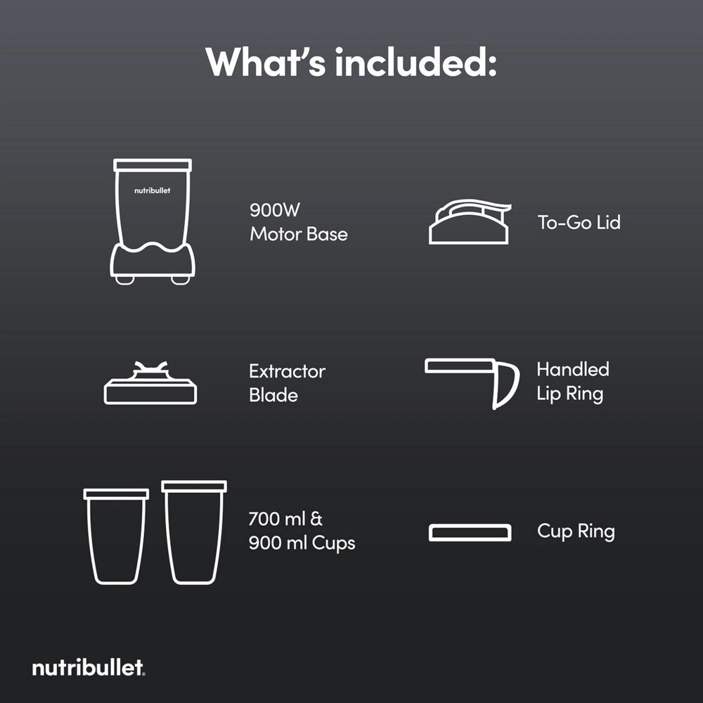 Nutribullet NB-201 McLaren Mastercard F1 Team 900 Series 6-Piece Magic Bullet Blender